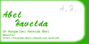 abel havelda business card