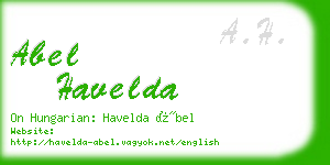 abel havelda business card